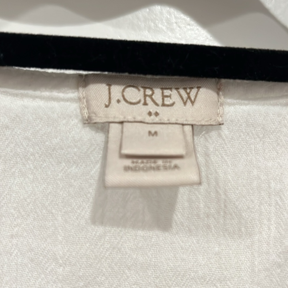 Jcrew white top with colorful fringe - Picture 2 of 4